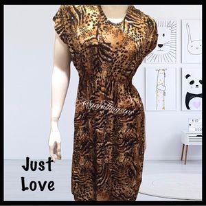 Just Love Mixed Animal Print Dress
